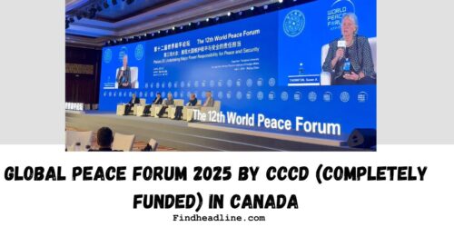 Global Peace Forum 2025 by CCCD (Completely Funded) in Canada